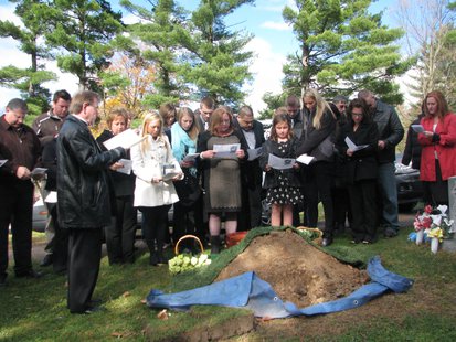 Kira Steger graveside services 10/26/13 Kira Steger graveside services 10/26/13