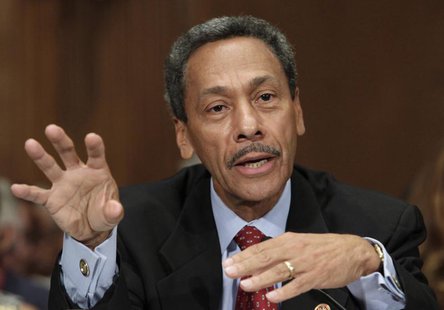 Representative Mel Watt testifies before the Senate Banking, Housing and Urban Affairs Committee confirmation hearing to be the regulator of Representative Mel Watt testifies before the Senate Banking, Housing and Urban Affairs Committee confirmation hearing to be the regulator of