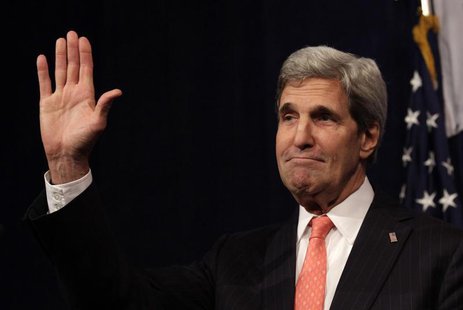 U.S. Secretary of State John Kerry gestures at the Center for American Progress 10th Anniversary policy forum in Washington, October 24, 201 U.S. Secretary of State John Kerry gestures at the Center for American Progress 10th Anniversary policy forum in Washington, October 24, 201