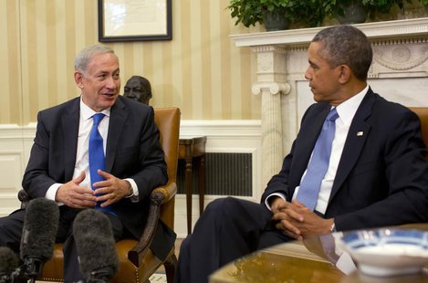 U.S. President Barack Obama listens to Israeli Prime Minister Benjamin Netanyahu in the Oval Office of the White House in Washington, Septem U.S. President Barack Obama listens to Israeli Prime Minister Benjamin Netanyahu in the Oval Office of the White House in Washington, Septem