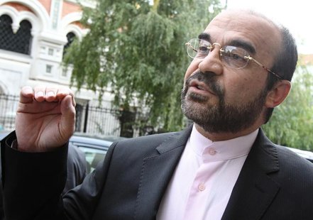 Iran's ambassador to the International Atomic Energy Agency (IAEA) Reza Najafi talks to journalist ahead of a meeting with U.N. nuclear insp Iran's ambassador to the International Atomic Energy Agency (IAEA) Reza Najafi talks to journalist ahead of a meeting with U.N. nuclear insp