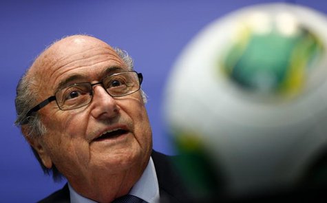 FIFA President Sepp Blatter addresses the media after a meeting of the executive committee in Zurich October 4, 2013.REUTERS/Arnd Wiegmann FIFA President Sepp Blatter addresses the media after a meeting of the executive committee in Zurich October 4, 2013.REUTERS/Arnd Wiegmann