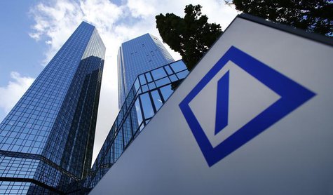 The headquarters of Deutsche Bank are pictured in Frankfurt October 29, 2013. REUTERS/Ralph Orlowski The headquarters of Deutsche Bank are pictured in Frankfurt October 29, 2013. REUTERS/Ralph Orlowski