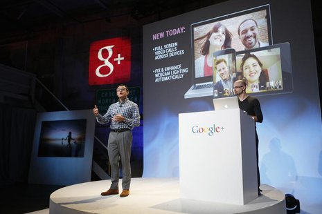 Senior Vice President of Engineering at Google Vic Gundotra (L) speaks about updates to Google Plus during a Google event in San Francisco, Senior Vice President of Engineering at Google Vic Gundotra (L) speaks about updates to Google Plus during a Google event in San Francisco,