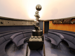 The interior of the UWSP Planetarium The interior of the UWSP Planetarium
