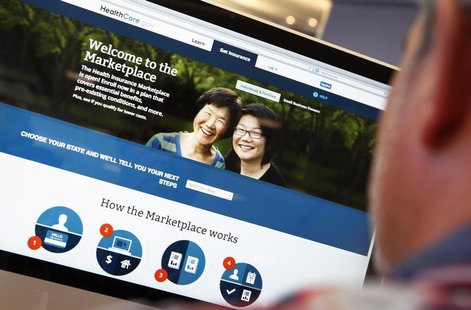 A man looks over the Affordable Care Act (commonly known as Obamacare) signup page on the HealthCare.gov website in New York in this October A man looks over the Affordable Care Act (commonly known as Obamacare) signup page on the HealthCare.gov website in New York in this October