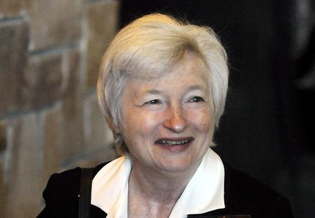 Federal Reserve Bank of San Francisco President Janet Yellen arrives at the Jackson Hole Economic Symposium in Jackson Hole, Wyoming in this Federal Reserve Bank of San Francisco President Janet Yellen arrives at the Jackson Hole Economic Symposium in Jackson Hole, Wyoming in this
