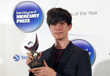 Musician James Blake, winner of the 2013 Mercury Music Prize, poses for a photograph after the ceremony in north London, October 30, 2013. R Musician James Blake, winner of the 2013 Mercury Music Prize, poses for a photograph after the ceremony in north London, October 30, 2013. R
