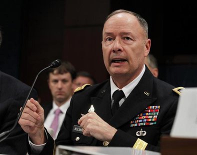 U.S. General Keith Alexander, director of the National Security Agency, testifies at a House Intelligence Committee hearing on Capitol Hill U.S. General Keith Alexander, director of the National Security Agency, testifies at a House Intelligence Committee hearing on Capitol Hill