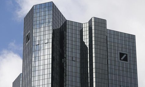 The headquarters of Deutsche Bank are pictured in Frankfurt Octoeber 29, 2013. REUTERS/Ralph Orlowski The headquarters of Deutsche Bank are pictured in Frankfurt Octoeber 29, 2013. REUTERS/Ralph Orlowski