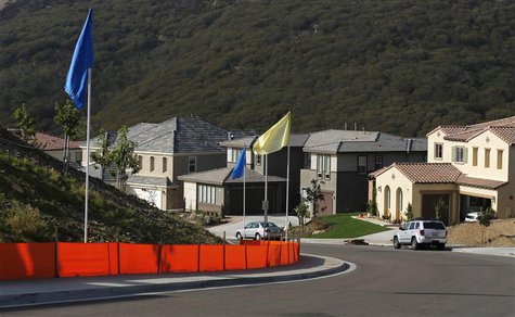 A general view of a new subdivision of recently sold single family homes in San Marcos, California October 25, 2013. From China to Canada an A general view of a new subdivision of recently sold single family homes in San Marcos, California October 25, 2013. From China to Canada an