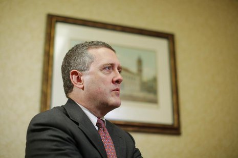 James Bullard, President of the St. Louis Federal Reserve Bank, speaks during an interview with Reuters in Boston, Massachusetts August 2, 2 James Bullard, President of the St. Louis Federal Reserve Bank, speaks during an interview with Reuters in Boston, Massachusetts August 2, 2