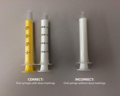 Photo of syringes listed in the Perrigo recall (photo courtesy Perrigo, Inc.) Photo of syringes listed in the Perrigo recall (photo courtesy Perrigo, Inc.)