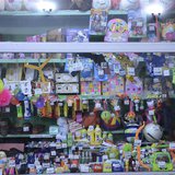 Toys and other small items are tagged with their prices based on grey market rates in a shop in downtown Pyongyang in this recent, undated h Toys and other small items are tagged with their prices based on grey market rates in a shop in downtown Pyongyang in this recent, undated h