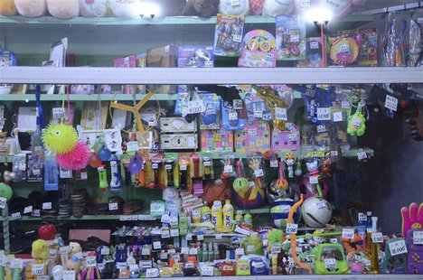 Toys and other small items are tagged with their prices based on grey market rates in a shop in downtown Pyongyang in this recent, undated h Toys and other small items are tagged with their prices based on grey market rates in a shop in downtown Pyongyang in this recent, undated h