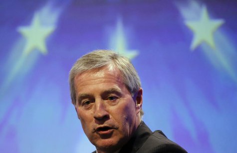 Juergen Fitschen, Co-CEO of Deutsche Bank AG gives a speech during an economic conference organized by the conservative Christian Democratic Juergen Fitschen, Co-CEO of Deutsche Bank AG gives a speech during an economic conference organized by the conservative Christian Democratic