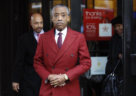 Rev. Al Sharpton leaves Macy's department store, after meeting with company officials in New York, November 4, 2013. REUTERS/Adam Hunger Rev. Al Sharpton leaves Macy's department store, after meeting with company officials in New York, November 4, 2013. REUTERS/Adam Hunger