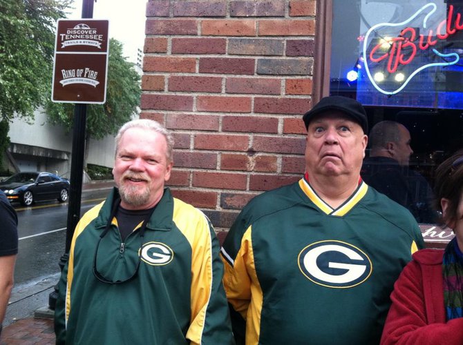 Showing off the "G" downtown on game day