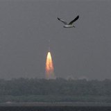 India's Polar Satellite Launch Vehicle (PSLV-C25), carrying the Mars orbiter, lifts off from the Satish Dhawan Space Centre in Sriharikota, about 100 km (62 miles) north of the southern Indian city of Chennai November 5, 2013.
REUTERS/Babu India's Polar Satellite Launch Vehicle (PSLV-C25), carrying the Mars orbiter, lifts off from the Satish Dhawan Space Centre in Sriharikota, about 100 km (62 miles) north of the southern Indian city of Chennai November 5, 2013.
REUTERS/Babu