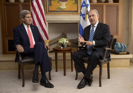 U.S. Secretary of State John Kerry (L) meets with Israel's Prime Minister Benjamin Netanyahu in Jerusalem November 6, 2013. REUTERS/Jason Re U.S. Secretary of State John Kerry (L) meets with Israel's Prime Minister Benjamin Netanyahu in Jerusalem November 6, 2013. REUTERS/Jason Re