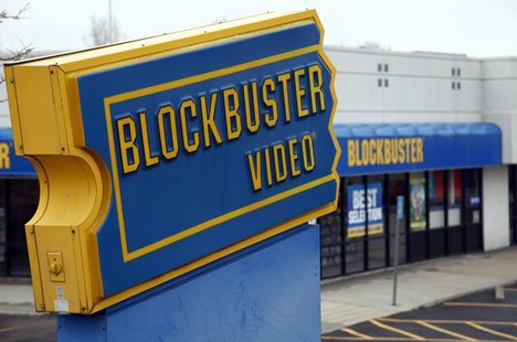 The Blockbuster movie rental store is open for business in the Denver suburb of Broomfield, Colorado April 6, 2011. REUTERS/Rick Wilking The Blockbuster movie rental store is open for business in the Denver suburb of Broomfield, Colorado April 6, 2011. REUTERS/Rick Wilking