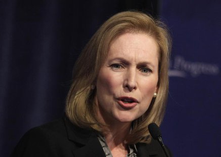 Sen. Kirsten Gillibrand (D-NY) speaks at Center for American Progress 10th Anniversary policy forum in Washington, October 24, 2013. REUTERS Sen. Kirsten Gillibrand (D-NY) speaks at Center for American Progress 10th Anniversary policy forum in Washington, October 24, 2013. REUTERS