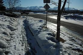 Clearing Sidewalk of Snow Clearing Sidewalk of Snow