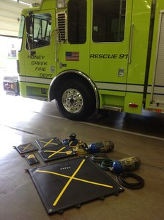 Honey Creek Fire Department new high pressure air bags Honey Creek Fire Department new high pressure air bags