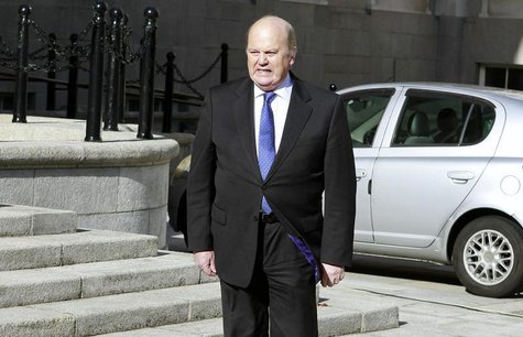 Ireland's Finance Minister Michael Noonan arrives at the Government Buildings before presenting his budget to parliament in Dublin October 1 Ireland's Finance Minister Michael Noonan arrives at the Government Buildings before presenting his budget to parliament in Dublin October 1