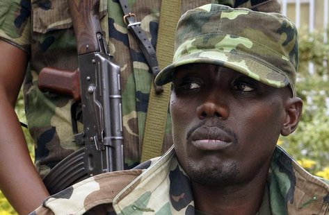 General Sultani Makenga, military leader of the M23 rebels, addresses the media in Bunagana, in eastern Democratic Republic of Congo, Septem General Sultani Makenga, military leader of the M23 rebels, addresses the media in Bunagana, in eastern Democratic Republic of Congo, Septem