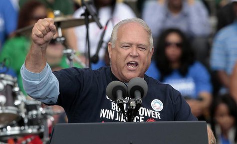 United Auto Workers Secretary Treasurer Dennis Williams addresses the crowd during a rally for President Barack Obama on Labor Day in Detroi United Auto Workers Secretary Treasurer Dennis Williams addresses the crowd during a rally for President Barack Obama on Labor Day in Detroi