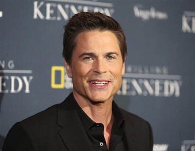 Actor Rob Lowe, cast member of the National Geographic Channel drama program "Killing Kennedy" who portrays John F. Kennedy, attends the fil Actor Rob Lowe, cast member of the National Geographic Channel drama program "Killing Kennedy" who portrays John F. Kennedy, attends the fil