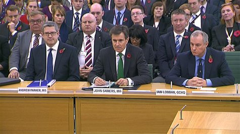 Andrew Parker the head of M15, John Sawers the head of M16 and Iain Lobban GCHQ director (L-R) are seen attending an Intelligence and Securi Andrew Parker the head of M15, John Sawers the head of M16 and Iain Lobban GCHQ director (L-R) are seen attending an Intelligence and Securi