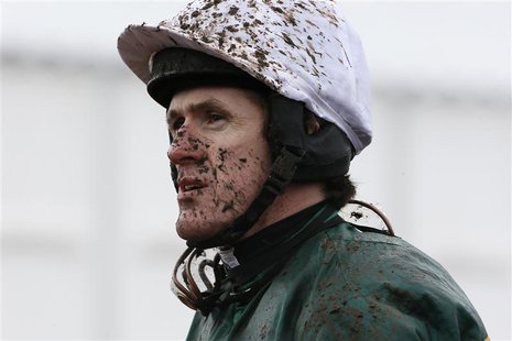 Tony McCoy is seen during the Cheltenham Festival horse racing meet in Gloucestershire, western England, March 15, 2013. REUTERS/Stefan Werm Tony McCoy is seen during the Cheltenham Festival horse racing meet in Gloucestershire, western England, March 15, 2013. REUTERS/Stefan Werm