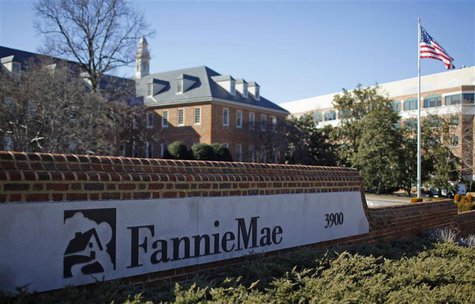 A sign in front of the Fannie Mae headquarters is seen in Washington in this file photo taken February 11, 2011. REUTERS/Molly Riley/Files A sign in front of the Fannie Mae headquarters is seen in Washington in this file photo taken February 11, 2011. REUTERS/Molly Riley/Files
