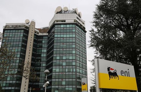 The logo of oil company Eni is pictured at its San Donato Milanese headquarters near Milan February 5, 2013. REUTERS/Stefano Rellandini The logo of oil company Eni is pictured at its San Donato Milanese headquarters near Milan February 5, 2013. REUTERS/Stefano Rellandini