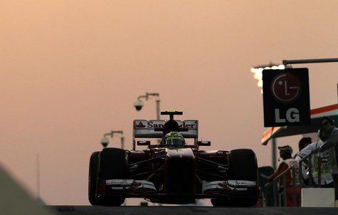 Ferrari Formula One driver Felipe Massa of Brazil drives during the second practice session of the Abu Dhabi F1 Grand Prix at the Yas Marina Ferrari Formula One driver Felipe Massa of Brazil drives during the second practice session of the Abu Dhabi F1 Grand Prix at the Yas Marina