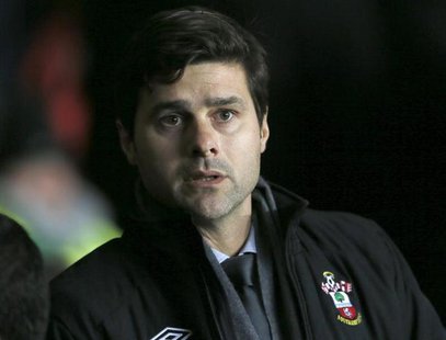 Southampton's manager Mauricio Pochettino is seen before their English Premier League soccer match against Manchester City at St Mary's Stad Southampton's manager Mauricio Pochettino is seen before their English Premier League soccer match against Manchester City at St Mary's Stad