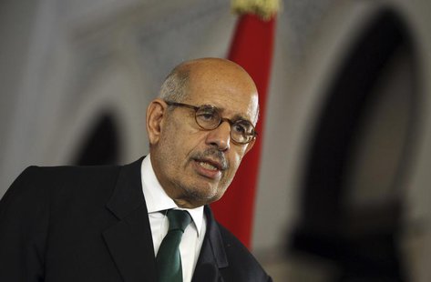 Egypt's interim Vice President Mohamed ElBaradei speaks during a news conference with European Union foreign policy chief Catherine Ashton ( Egypt's interim Vice President Mohamed ElBaradei speaks during a news conference with European Union foreign policy chief Catherine Ashton (