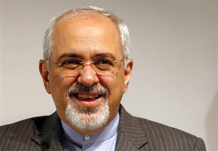 Iranian Foreign Minister Mohammad Javad Zarif smiles during a news conference after nuclear talks at the United Nations European headquarter Iranian Foreign Minister Mohammad Javad Zarif smiles during a news conference after nuclear talks at the United Nations European headquarter