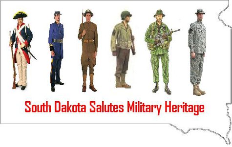Representative Noem salutes South Dakota Veterans. (MB Image) Representative Noem salutes South Dakota Veterans. (MB Image)