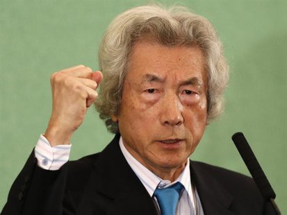 Japan's former Prime Minister Junichiro Koizumi speaks at the Japan National Press Club in Tokyo November 12, 2013. REUTERS/Toru Hanai Japan's former Prime Minister Junichiro Koizumi speaks at the Japan National Press Club in Tokyo November 12, 2013. REUTERS/Toru Hanai