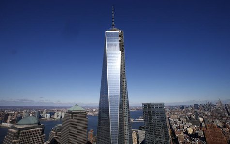 The One World Trade Center tower is seen in this picture taken from the 57th floor of the soon to be opened 4 World Trade Center tower in Ne The One World Trade Center tower is seen in this picture taken from the 57th floor of the soon to be opened 4 World Trade Center tower in Ne