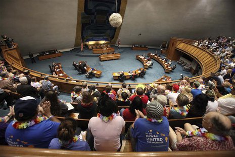 The Hawaii State Senate convenes to approve the bill allowing same sex marriage to be legal in the state of Hawaii in Honolulu, November 12, The Hawaii State Senate convenes to approve the bill allowing same sex marriage to be legal in the state of Hawaii in Honolulu, November 12,