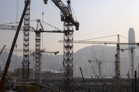 A general view of a construction site for luxury residential apartments at the reclaimed West Kowloon in Hong Kong October 25, 2013. REUTERS A general view of a construction site for luxury residential apartments at the reclaimed West Kowloon in Hong Kong October 25, 2013. REUTERS