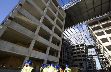 Exterior view of the new NATO headquarters, currently under construction in Brussels November 13, 2013. REUTERS/Virginia Mayo/Pool Exterior view of the new NATO headquarters, currently under construction in Brussels November 13, 2013. REUTERS/Virginia Mayo/Pool