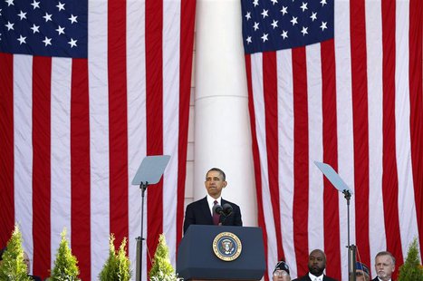U.S. President Barack Obama speaks during a Veterans Day ceremony at Arlington National Cemetery in Washington November 11, 2013. REUTERS/Ke U.S. President Barack Obama speaks during a Veterans Day ceremony at Arlington National Cemetery in Washington November 11, 2013. REUTERS/Ke