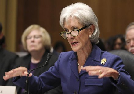 U.S. Health and Human Services Secretary Kathleen Sebelius testifies before a Senate Finance Committee hearing on "Health Insurance Exchange U.S. Health and Human Services Secretary Kathleen Sebelius testifies before a Senate Finance Committee hearing on "Health Insurance Exchange
