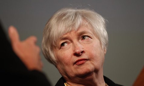 Janet Yellen, vice chair of the Board of Governors of the U.S. Federal Reserve System, is shown prior to addressing the University of Califo Janet Yellen, vice chair of the Board of Governors of the U.S. Federal Reserve System, is shown prior to addressing the University of Califo