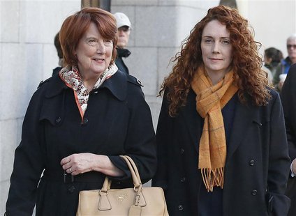 Former News International chief executive Rebekah Brooks (R) arrives with her mother Deborah Wade at the Old Bailey courthouse in London Nov Former News International chief executive Rebekah Brooks (R) arrives with her mother Deborah Wade at the Old Bailey courthouse in London Nov